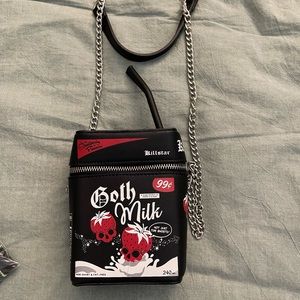 Killstar Goth Milk purse bag